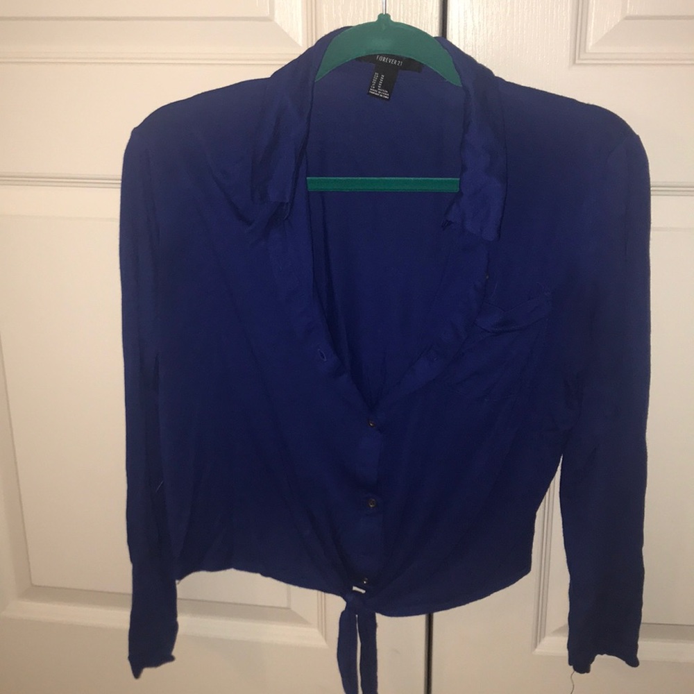 Long sleeve crop top